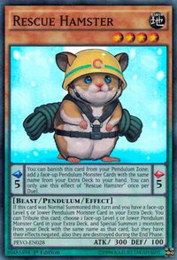 Rescue Hamster - Pendulum Evolution (PEVO) #PEVO-EN028 - Super Rare YuGiOh Trading Card