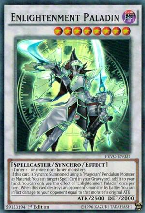 Enlightenment Paladin trading card from Pendulum Evolution Enlightenment Paladin - Pendulum Evolution YuGiOh trading card