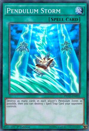 Pendulum Storm trading card from Pendulum Evolution Pendulum Storm - Pendulum Evolution YuGiOh trading card