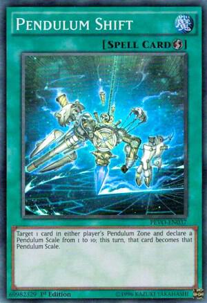 Pendulum Shift trading card from Pendulum Evolution Pendulum Shift - Pendulum Evolution YuGiOh trading card