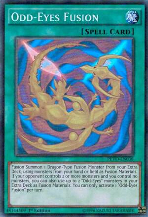 Odd-Eyes Fusion trading card from Pendulum Evolution Odd-Eyes Fusion - Pendulum Evolution YuGiOh trading card