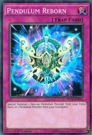 Pendulum Reborn trading card from Pendulum Evolution Pendulum Reborn - Pendulum Evolution YuGiOh trading card