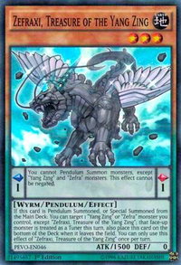 Zefraxi, Treasure of the Yang Zing - Pendulum Evolution (PEVO) #PEVO-EN046 - Super Rare YuGiOh Trading Card