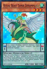 Ritual Beast Tamer Zeframpilica - Pendulum Evolution (PEVO) #PEVO-EN048 - Super Rare YuGiOh Trading Card