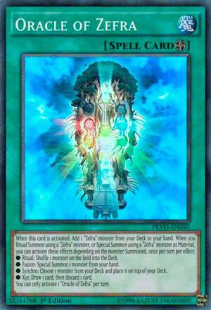 Oracle of Zefra trading card from Pendulum Evolution Oracle of Zefra - Pendulum Evolution YuGiOh trading card