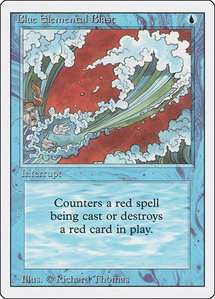 Blue Elemental Blast - Revised Edition (3ED) #49 - Common Magic: The Gathering Trading Card