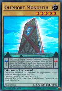 Qliphort Monolith - Pendulum Evolution (PEVO) #PEVO-EN058 - Super Rare YuGiOh Trading Card
