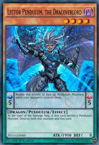 Lector Pendulum, the Dracoverlord - Pendulum Evolution (PEVO) #PEVO-EN060 - Super Rare YuGiOh Trading Card