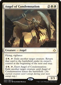 Angel of Condemnation - Hour of Devastation (HOU) #3 - Rare Magic: The Gathering Trading Card