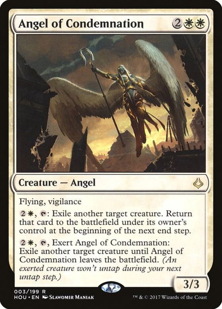 Angel of Condemnation - Hour of Devastation Magic: The Gathering trading card