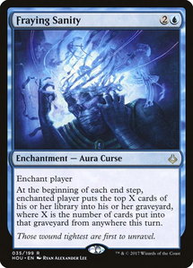 Fraying Sanity - Hour of Devastation (HOU) #35 - Rare Magic: The Gathering Trading Card