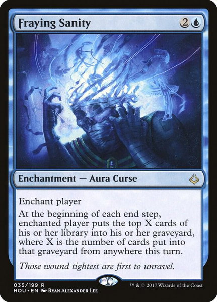 Fraying Sanity - Hour of Devastation Magic: The Gathering trading card