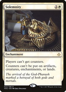 Solemnity - Hour of Devastation (HOU) #22 - Rare Magic: The Gathering Trading Card