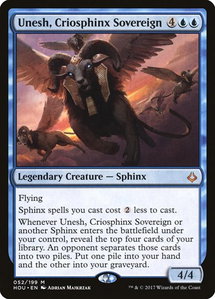 Unesh, Criosphinx Sovereign - Hour of Devastation (HOU) #52 - Mythic Rare Magic: The Gathering Trading Card