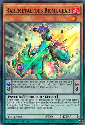 Raremetalfoes Bismugear trading card from Pendulum Evolution Raremetalfoes Bismugear - Pendulum Evolution YuGiOh trading card