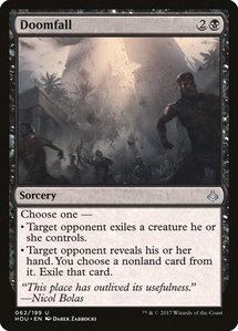 Doomfall - Hour of Devastation (HOU) #62 - Uncommon Magic: The Gathering Trading Card