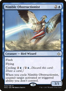 Nimble Obstructionist - Hour of Devastation (HOU) #40 - Rare Magic: The Gathering Trading Card