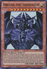 Obelisk the Tormentor (JMPS-EN004) - Shonen Jump Magazine Promos (SJMP) #JMPS-EN004 - Ultra Rare YuGiOh Trading Card