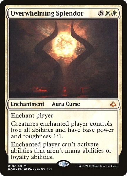 Overwhelming Splendor trading card from Hour of Devastation Overwhelming Splendor - Hour of Devastation Magic: The Gathering trading card