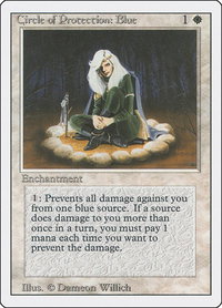 Circle of Protection: Blue - Revised Edition (3ED) #10 - Common Magic: The Gathering Trading Card