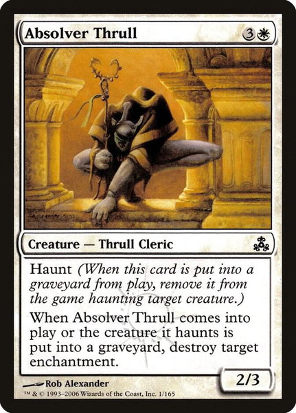 Absolver Thrull trading card from Guildpact Absolver Thrull - Guildpact Magic: The Gathering trading card