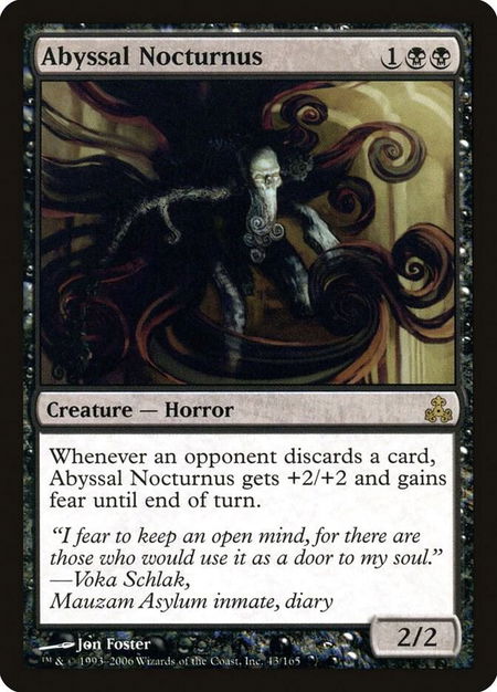 Abyssal Nocturnus - Guildpact Magic: The Gathering trading card