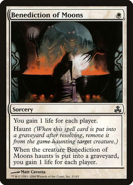 Benediction of Moons - Guildpact Magic: The Gathering trading card