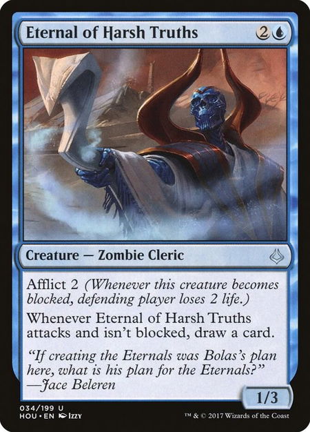 Eternal of Harsh Truths trading card from Hour of Devastation Eternal of Harsh Truths - Hour of Devastation Magic: The Gathering trading card
