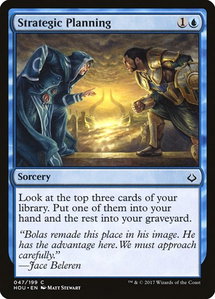 Strategic Planning - Hour of Devastation (HOU) #47 - Common Magic: The Gathering Trading Card