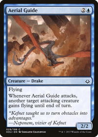 Aerial Guide - Hour of Devastation (HOU) #29 - Common Magic: The Gathering Trading Card