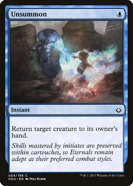 Unsummon - Hour of Devastation Magic: The Gathering trading card