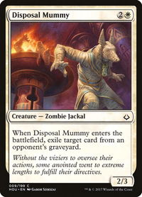 Disposal Mummy - Hour of Devastation (HOU) #9 - Common Magic: The Gathering Trading Card