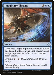 Imaginary Threats - Hour of Devastation (HOU) #37 - Uncommon Magic: The Gathering Trading Card