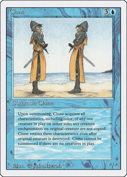 Clone trading card from Revised Edition Clone - Revised Edition Magic: The Gathering trading card