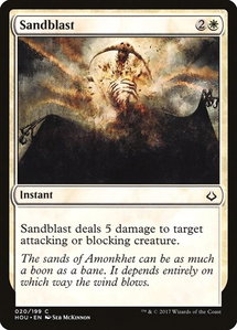 Sandblast - Hour of Devastation (HOU) #20 - Common Magic: The Gathering Trading Card