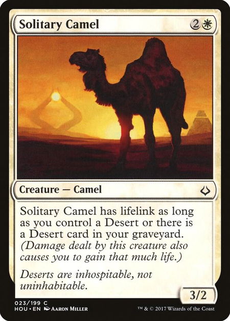Solitary Camel - Hour of Devastation Magic: The Gathering trading card