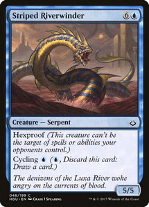Striped Riverwinder - Hour of Devastation (HOU) #48 - Common Magic: The Gathering Trading Card