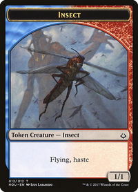 Insect Token - Hour of Devastation (HOU) #12 - Token Magic: The Gathering Trading Card