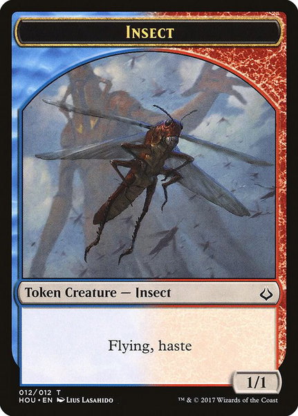 Insect Token trading card from Hour of Devastation Insect Token - Hour of Devastation Magic: The Gathering trading card