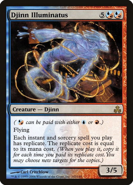 Djinn Illuminatus - Guildpact Magic: The Gathering trading card