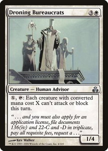 Droning Bureaucrats - Guildpact (GPT) #4 - Uncommon Magic: The Gathering Trading Card