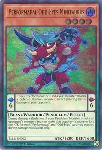 Performapal Odd-Eyes Minitaurus - Battles of Legend: Light's Revenge (BLLR) #BLLR-EN002 - Ultra Rare YuGiOh Trading Card
