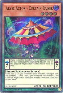 Abyss Actor - Curtain Raiser - Battles of Legend: Light's Revenge (BLLR) #BLLR-EN012 - Ultra Rare YuGiOh Trading Card