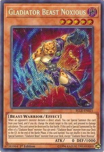Gladiator Beast Noxious - Battles of Legend: Light's Revenge (BLLR) #BLLR-EN021 - Secret Rare YuGiOh Trading Card