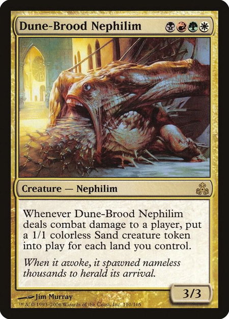 Dune-Brood Nephilim - Guildpact Magic: The Gathering trading card