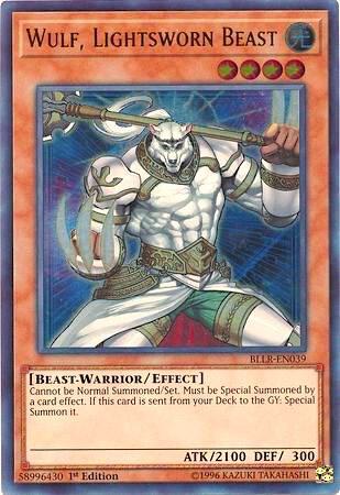 Wulf, Lightsworn Beast - Battles of Legend: Light's Revenge YuGiOh trading card