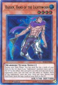 Raiden, Hand of the Lightsworn - Battles of Legend: Light's Revenge (BLLR) #BLLR-EN042 - Ultra Rare YuGiOh Trading Card