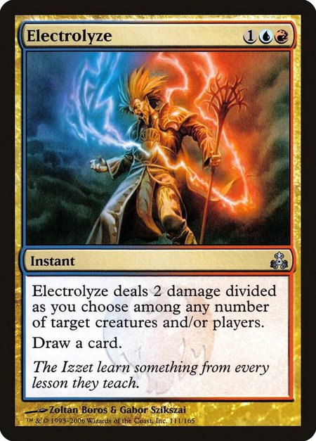 Electrolyze - Guildpact Magic: The Gathering trading card