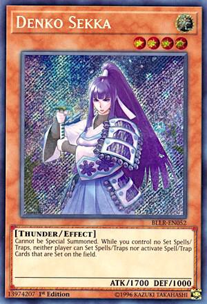 Denko Sekka trading card from Battles of Legend: Light's Revenge Denko Sekka - Battles of Legend: Light's Revenge YuGiOh trading card