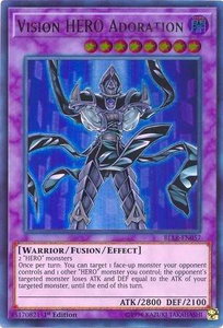 Vision HERO Adoration - Battles of Legend: Light's Revenge (BLLR) #BLLR-EN057 - Ultra Rare YuGiOh Trading Card